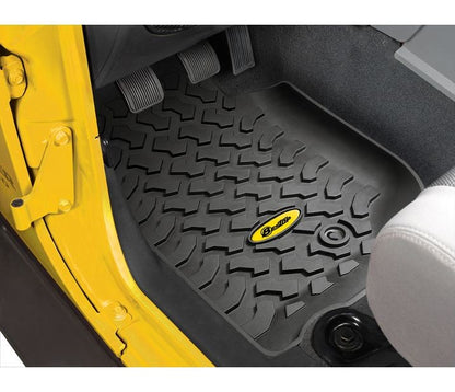 Floor Mats - Jeep '07-13 Wrangler JK; Front (Black)