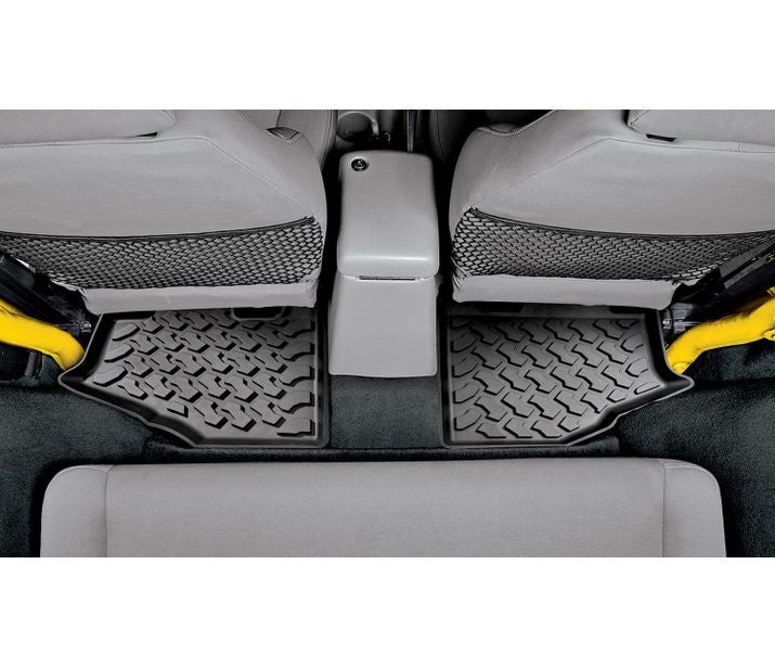 Floor Mats - Jeep '97-06 Wrangler TJ; Rear (Black)