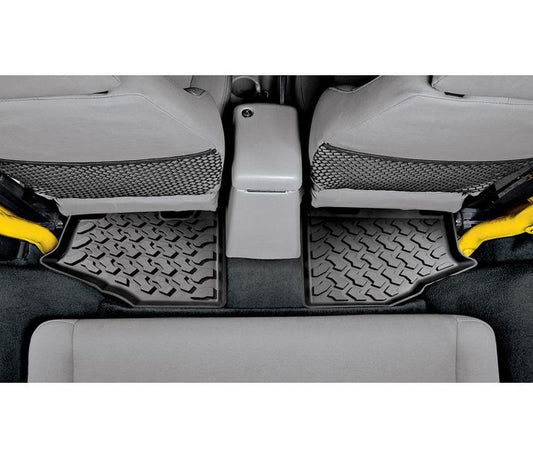 Floor Mats - Jeep '97-06 Wrangler TJ; Rear (Black)