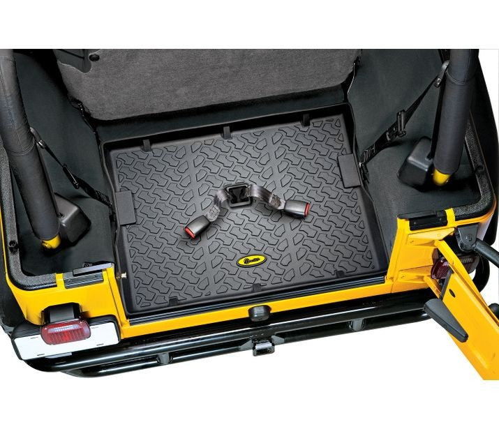 Cargo Liner - Jeep '76-86 CJ7 / '87-95 Wrangler YJ / '97-06 Wrangler TJ; Rear (Black)