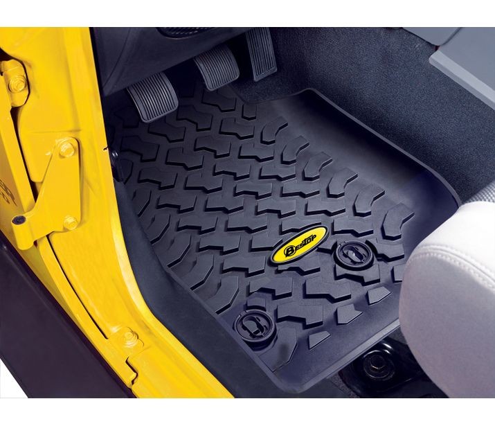 Floor Mats - Jeep '14-18 Wrangler JK; Front (Black)