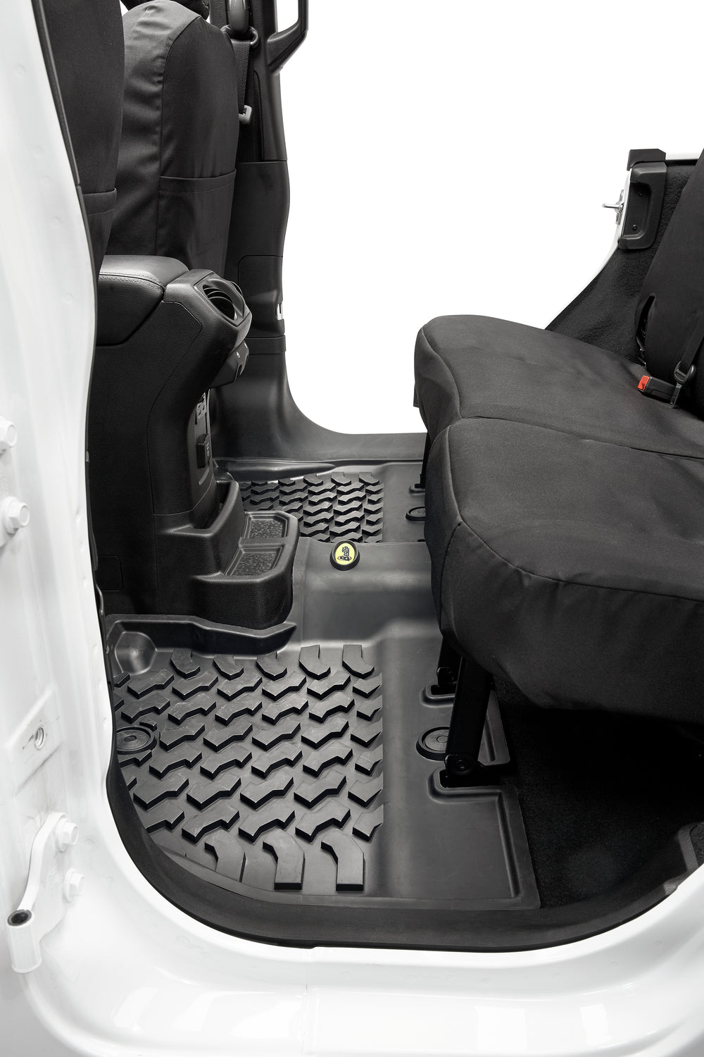 Floor Mats - Jeep '18-26 Wrangler JL 4-Door; Exc. 4XE; Rear (Black)