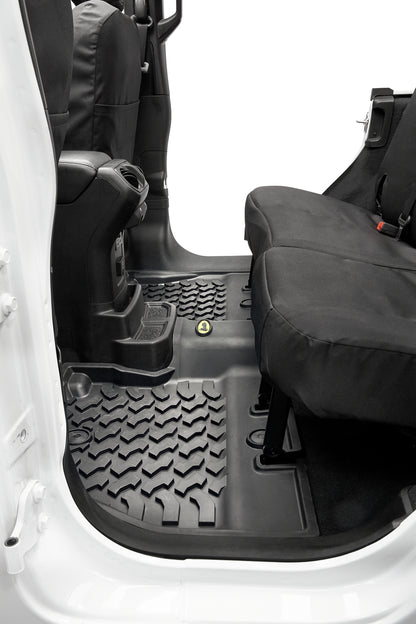 Floor Mats - Jeep '18-26 Wrangler JL 4-Door; Exc. 4XE; Rear (Black)