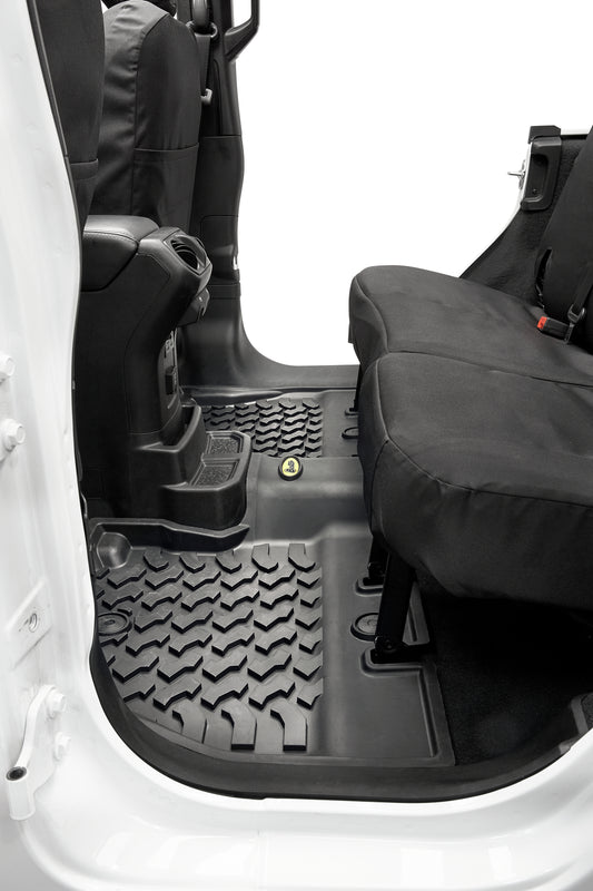 Floor Mats - Jeep '18-26 Wrangler JL 4-Door; Exc. 4XE; Rear (Black)