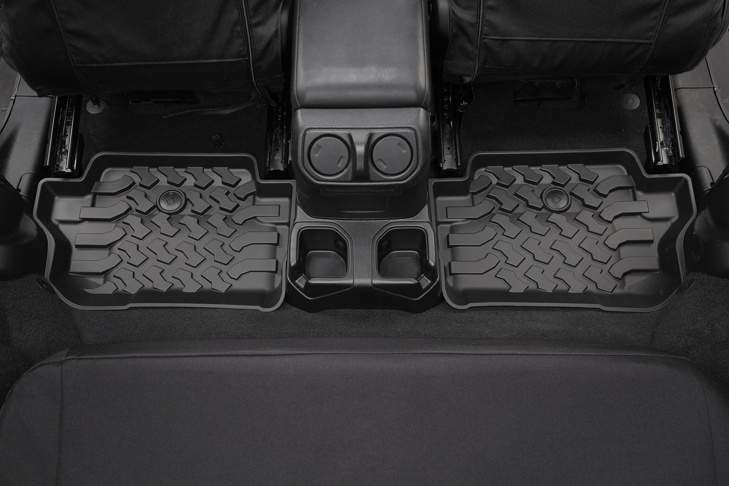 Floor Mats - Jeep '18-26 Wrangler JL 2-Door; Rear (Black)