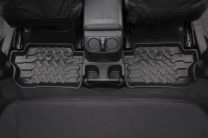 Floor Mats - Jeep '18-26 Wrangler JL 2-Door; Rear (Black)