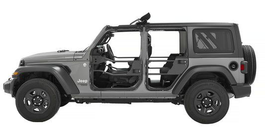 Element Doors - Jeep '20-26 Gladiator / '18-26 Wrangler JL 4-Door (Rear; Matte Black)