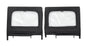 Element Upper Doors - Jeep '20-26 Gladiator / '18-26 Wrangler JL 4-Door (Rear; Black Diamond)