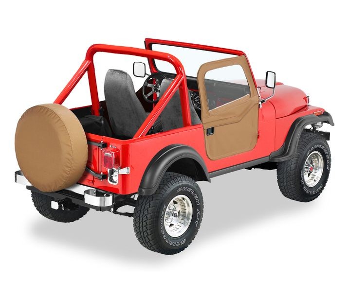 Full Fabric Doors - Jeep '76-86 CJ7 (Spice)