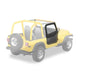 Upper Fabric Doors - Jeep '88-95 Wrangler YJ (Rounded Upper Corner  Black Crush)