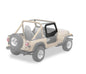 Upper Fabric Doors - Jeep '88-95 Wrangler YJ (Rounded Upper Corner  Black Denim)