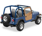 Full Fabric Doors - Jeep '80-86 CJ7 / '87-95 Wrangler YJ (Spice)