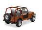 Upper Door Sliders - Jeep '88-95 Wrangler YJ (Square Upper Rear Corner  Spice; Single Sliding Window)