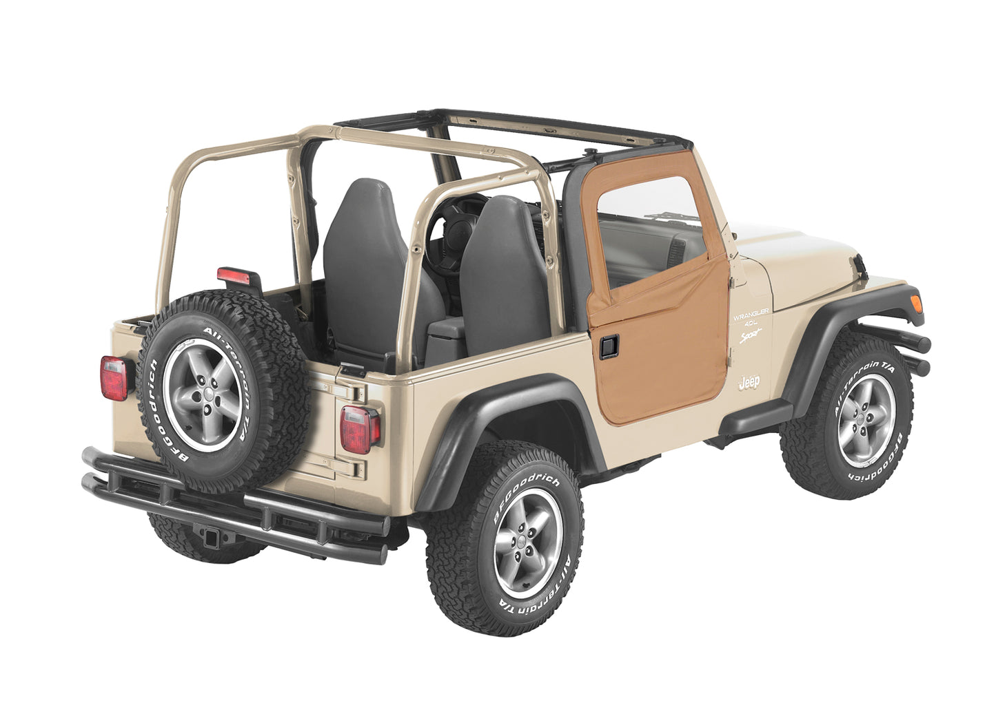 Full Fabric Doors - Jeep '97-06 Wrangler TJ (Spice)