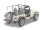 Upper Fabric Doors - Jeep '97-06 Wrangler TJ (Black Diamond)