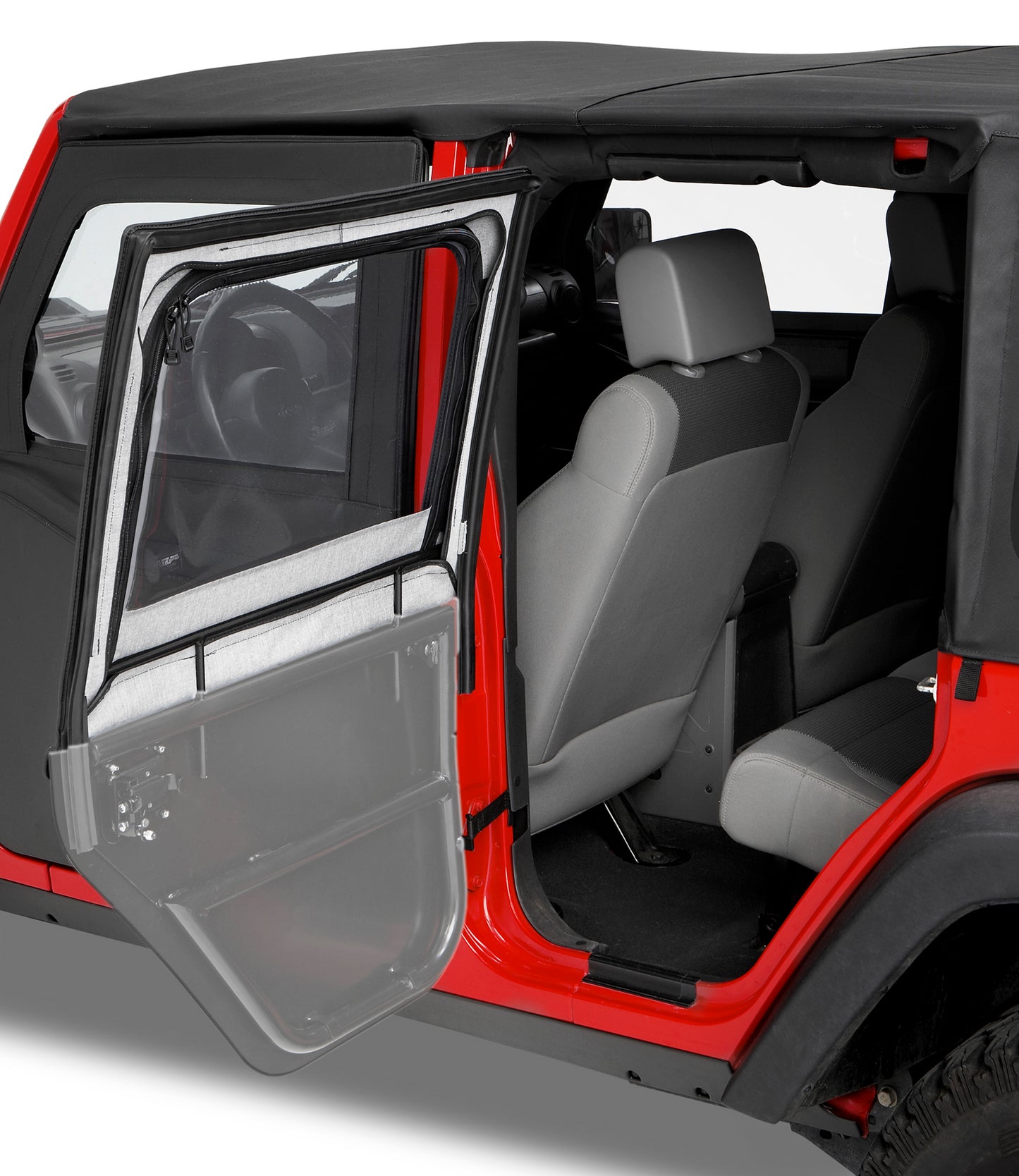 Element Upper Doors - Jeep '97-06 Wrangler TJ (Black Diamond)