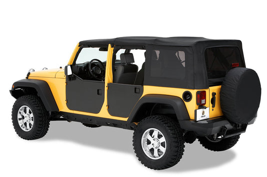 Element Panels - Jeep '07-18 Wrangler JK 4-Door (Rear Doors; Black)