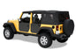 Element Panels - Jeep '07-18 Wrangler JK 4-Door (Rear Doors; Black)