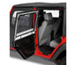 Element Upper Doors - Jeep '07-18 Wrangler JK 4-Door (Rear Doors; Black Twill)
