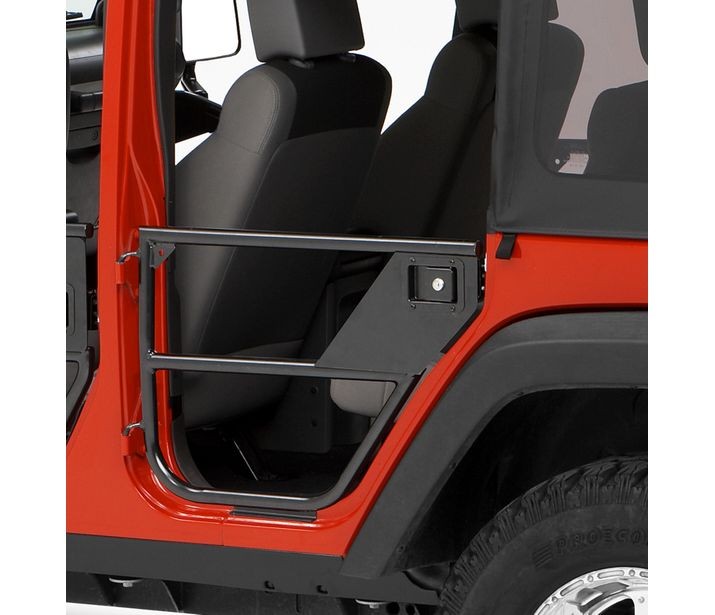 Element Doors - Jeep '07-18 Wrangler JK 4-Door (Rear Doors; Matte Black)