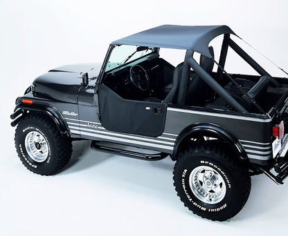 Traditional Bikini - Jeep '76-86 CJ7 / '81-85 Scrambler CJ8 / '87-91 Wrangler YJ (Charcoal / Gray)