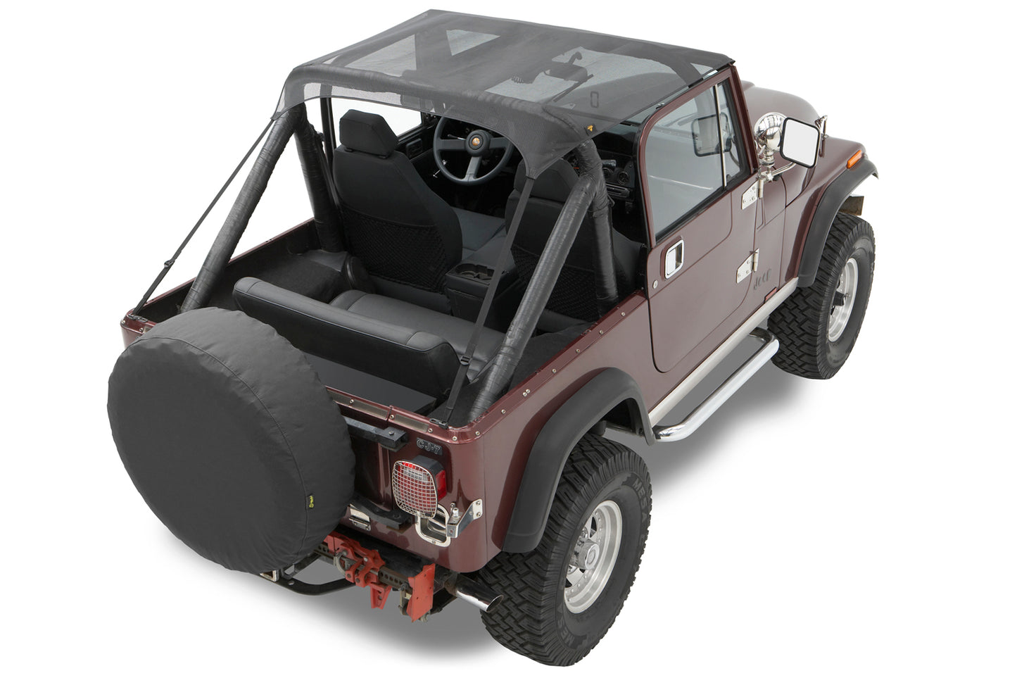 Traditional Bikini - Jeep '76-86 CJ7 / '81-85 Scrambler CJ8 / '87-91 Wrangler YJ (Mesh)