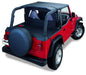 Header Targa Bikini - Jeep '03-06 Wrangler TJ (Black Diamond)