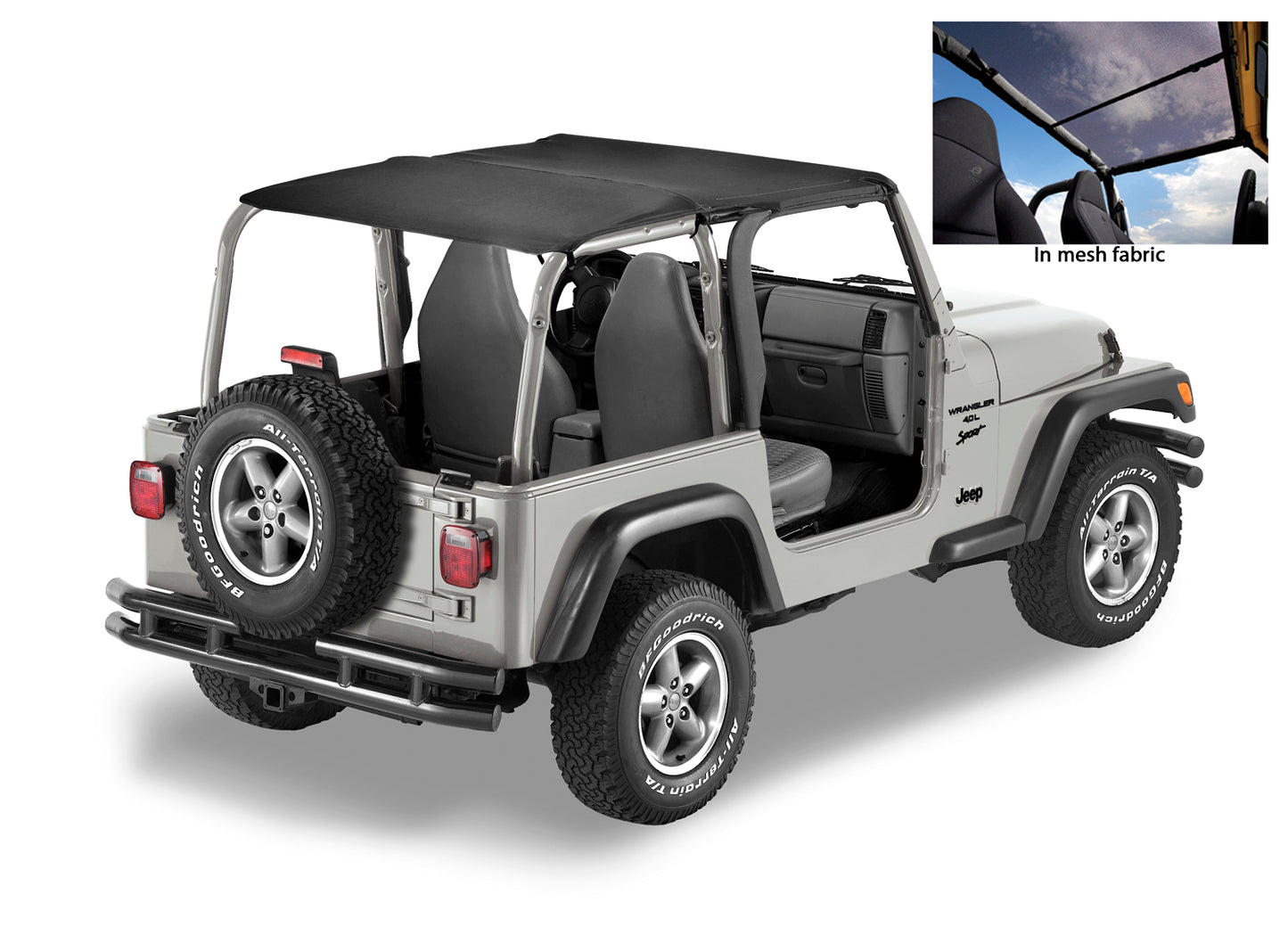 Header Safari Bikini - Jeep '97-02 Wrangler TJ (Mesh)