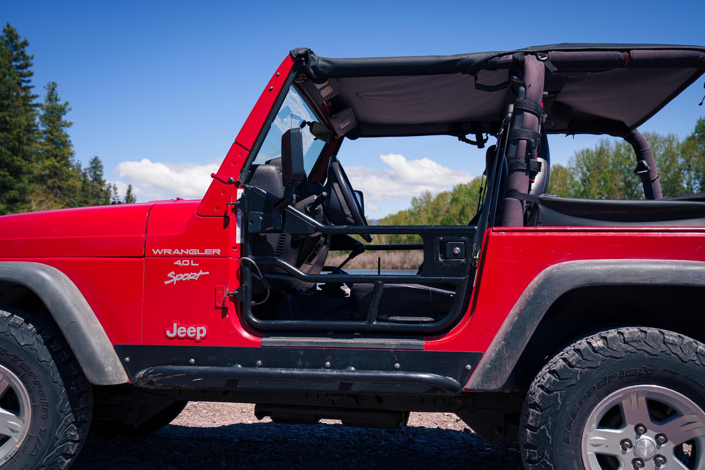 Header Safari Bikini - Jeep '97-02 Wrangler TJ (Black Denim)