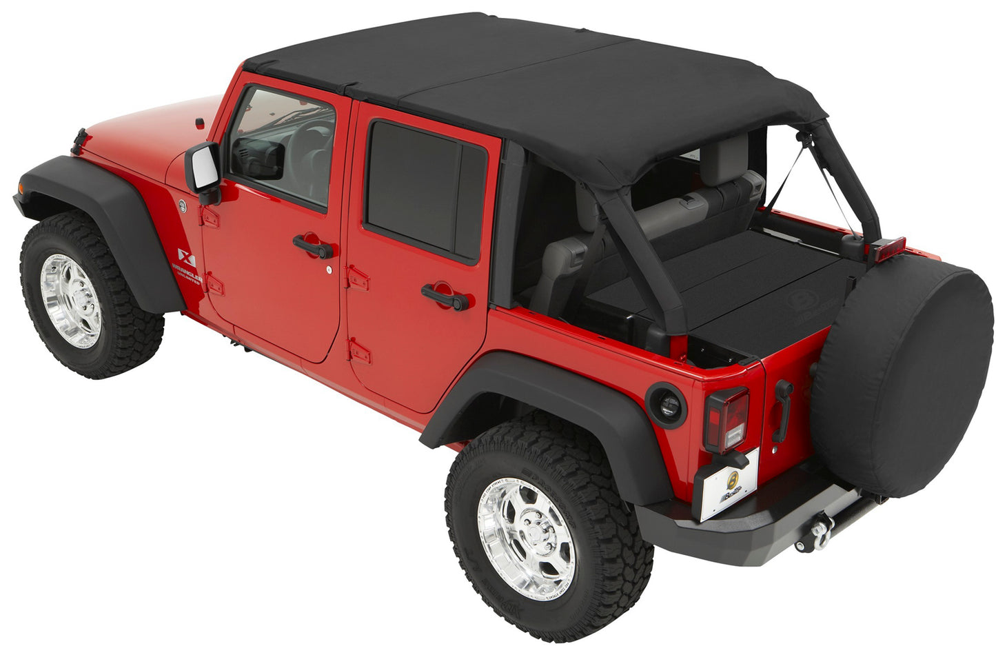 Header Safari Bikini - Jeep '07-09 Wrangler JK 4-Door (Black Diamond)