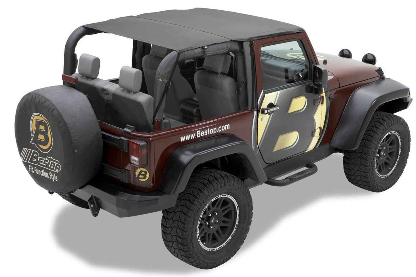 Header Safari Bikini - Jeep '10-18 Wrangler JK 2-Door (Black Diamond)