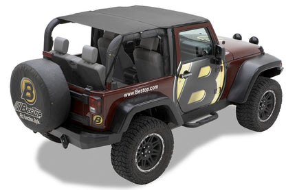 Header Safari Bikini - Jeep '10-18 Wrangler JK 2-Door (Black Diamond)