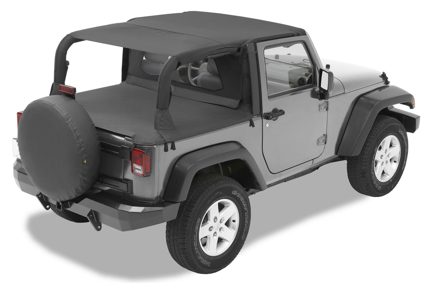 Header Safari Bikini - Jeep '07-09 Wrangler JK 2-Door (Black Diamond)