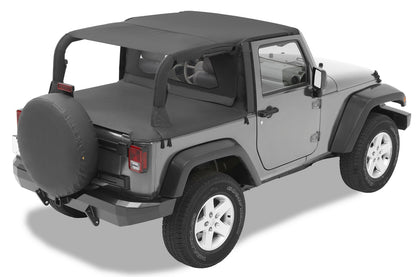 Header Safari Bikini - Jeep '07-09 Wrangler JK 2-Door (Black Diamond)