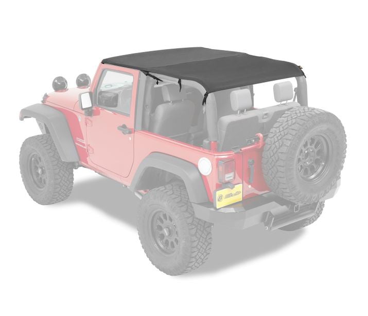 Header Safari Cable Style Bikini - Jeep '10-18 Wrangler JK 2-Door (Black Diamond)