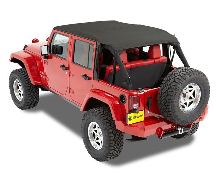 Header Safari Cable Style Bikini - Jeep '10-18 Wrangler JK 4-Door (Black Diamond)