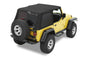 Replace-A-Top For Trektop - Jeep '97-06 Wrangler TJ Exc. Unlimited (Black Diamond; Tinted Windows; No Door Skins Included)