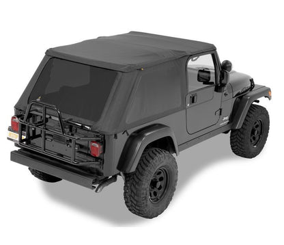 Replace-A-Top For Trektop - Jeep '04-06 Wrangler TJ Unlimited (Black Diamond; Tinted Windows; No Door Skins Included)