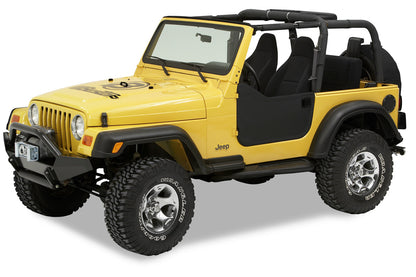Lower Fabric Doors - Jeep '97-06 Wrangler TJ (Black Diamond)