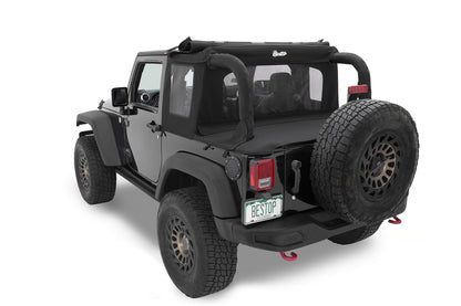 Halftop Soft Top - Jeep '07-18 Wrangler JK 2-Door (Black Diamond)