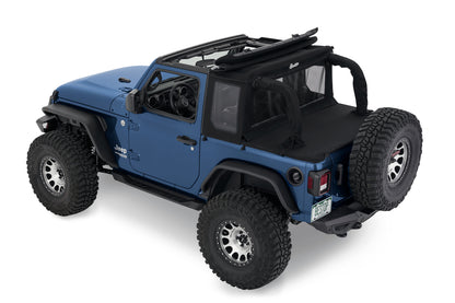 Halftop Soft Top - Jeep '18-2023 Wrangler JL 2-Door (Premium Black Twill)
