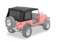 Supertop Classic - Jeep '76-86 CJ7 / '87-95 Wrangler YJ (Black Denim; Tinted Windows)