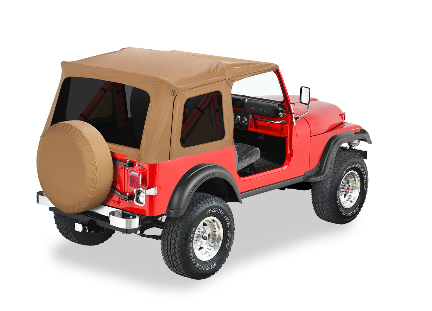 Supertop Classic - Jeep '76-86 CJ7 / '87-95 Wrangler YJ (Spice; Tinted Windows)