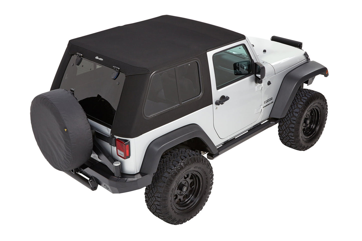 Trektop Pro - Jeep '07-18 Wrangler JK 2-Door (Premium Black Twill)