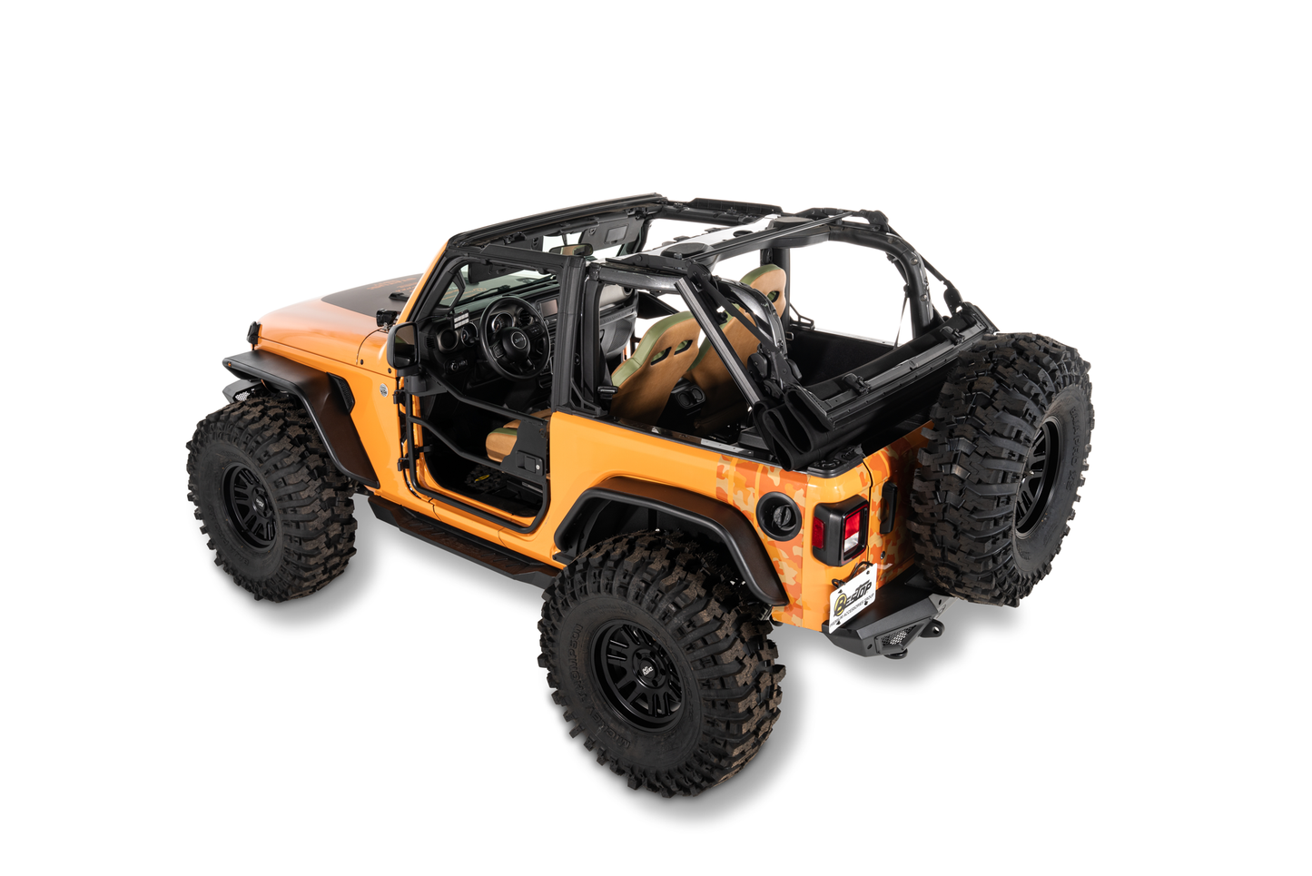 Trektop Glide 2-Door For JL - Jeep 2018-26 Wrangler JL (Premium Black Twill)