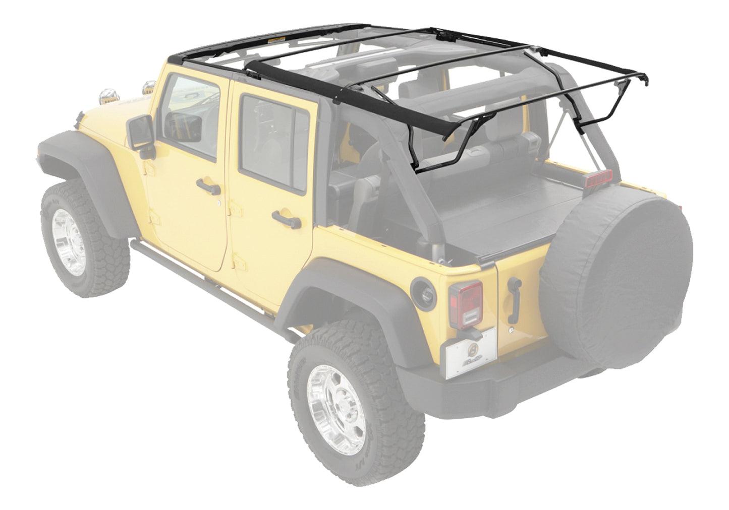 Bow & Frame Hardware Kit - Jeep '07-18 Wrangler JK 4-Door (Factory Style Replacement)