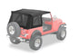 Supertop Classic Skin - Jeep '76-86 CJ7 / '87-95 Wrangler YJ (Black Denim; Tinted Windows)