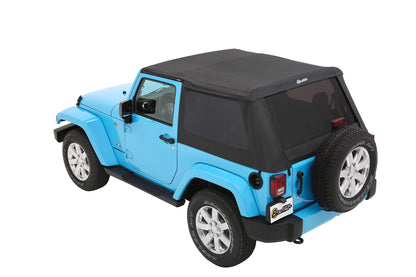 Trektop - Jeep '07-18 Wrangler JK 2-Door (Premium Black Twill)
