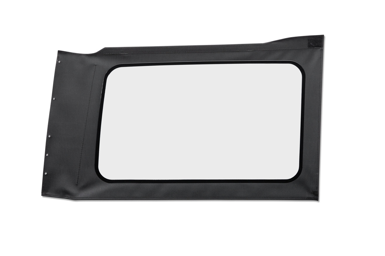 OE JL Replacement Windows - Jeep 2018-26 Wrangler JL (Quarter Right Hand; 4-Door; Black Vinyl; Clear)