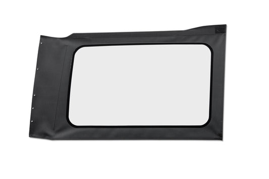 OE JL Replacement Windows - Jeep 2018-26 Wrangler JL (Quarter Right Hand; 4-Door; Black Vinyl; Clear)